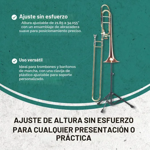 Vista 2 de K&M Soportes - Soporte para trombón negro 14990.000.55