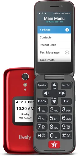 Vista 11 de LIVELY Jitterbug Flip - Teléfono celular para personas mayores, no compatible con otros operadores inalámbricos, plan de teléfono debe activarse,