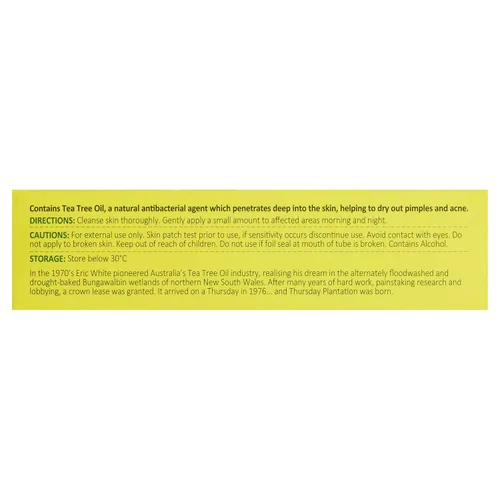 Vista 5 de Thursday Plantation Gel medicado de árbol de té para el acné 0.88 oz