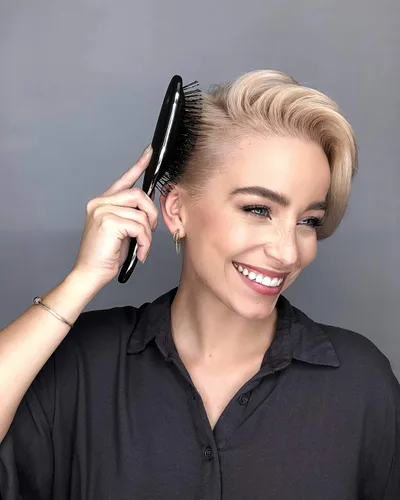 Vista 4 de Framar Cepillo desenredante para cabello rizado – Cepillos para el cabello para mujeres, desenredante húmedo, cepillo para cabello húmedo
