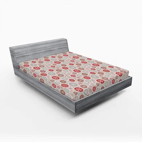 Vista 55 de Ambesonne Juego de sábanas bajeras veganas, ilustración de plátanos simétricamente alineados con patrón de frutas exóticas, funda de cama