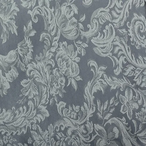 Vista 2 de Ultimate Textile Miranda - Mantel rectangular de damasco (60 x 120 pulgadas), color gris peltre