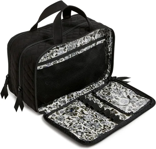 Vista 4 de Cotton Ultimate Travel - Estuche organizador de maquillaje, color negro