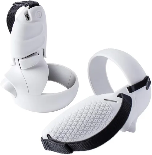 Vista 7 de Juego de cinco piezas de interfaz facial VR y cubierta de agarre para controlador táctil compatible con Quest 2