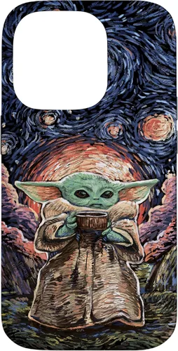 Vista 17 de Star Wars: The Mandalorian The Child Starry Night Style - Carcasa para iPhone 17