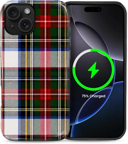 Vista 19 de Funda Compatible con iPhone 13/14 [Compatible con MagSafe] Protección de Doble Capa de Cáscara Dura Híbrida, Funda Magnética Protectora a Prueba