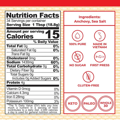 Vista 2 de Red Boat salsa de pescado 40 ° North – -17 FL oz