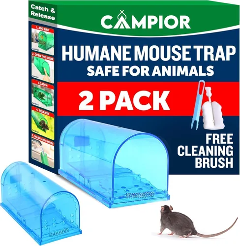 Vista 14 de Campior Trampa Humana para Ratones para Casa – Grande, Trampas para Ratones Sin Matar para Interiores para el Hogar, Trampa para Ratas y Ratones