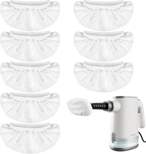 Vista 10 de Limpiador de vapor de mano para el hogar, limpiador de vapor presurizado instantáneo de calor de 15 segundos, tanque ligero de 22.1 onzas líquidas