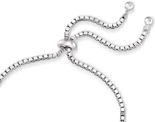 Vista 3 de Ross-Simons Pulsera Bolo Granate de 5,00 qt t en Plata de Ley, Gema, Granate