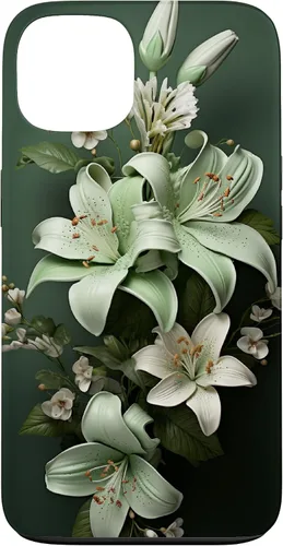 Vista 7 de Funda para iPhone 12 mini Sage green Wildflower Aesthetic Flower