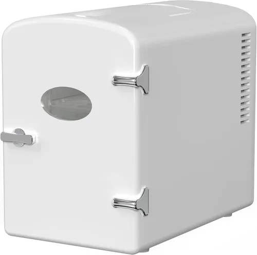 Vista 12 de HealSmart Mini refrigerador portátil, refrigeradores compactos enfriadores y calentadores de 4 litros 6 latas, con ventana de observación, 100%