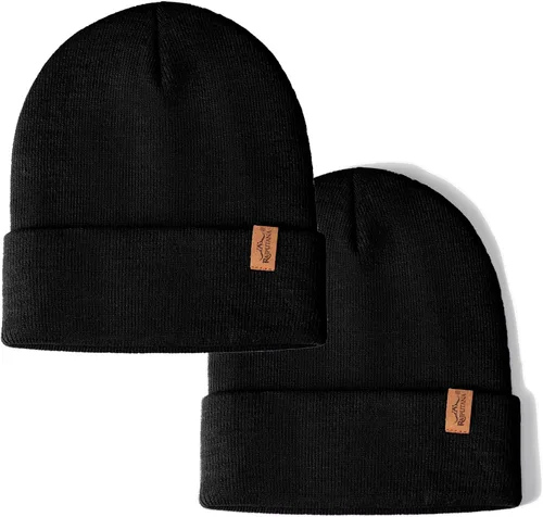 Vista 29 de Rajputana 1 y 2 Packs Gorro de invierno unisex de punto para hombre y mujer 2-Camuflaje