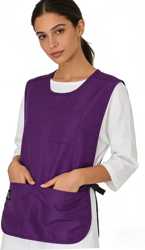 Vista 10 de Delantal impermeable unisex de trabajo con 4 bolsillos, delantal tipo faja, ultraligero, para chef y camarero, overol de trabajo