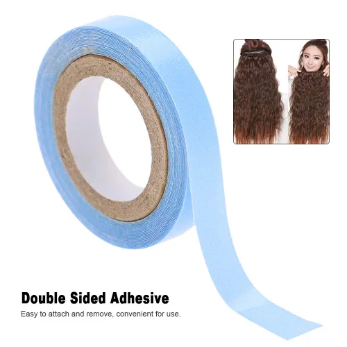 Vista 2 de ANGGREK 3 yardas, sin brillo de doble cara herramienta de belleza de unión de cabello impermeable nano extensión de cabello adhesivo tiras