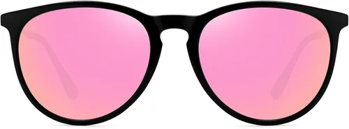Vista 7 de WOWSUN Lentes de sol retro para mujer, lentes clásicos redondos de moda 2024