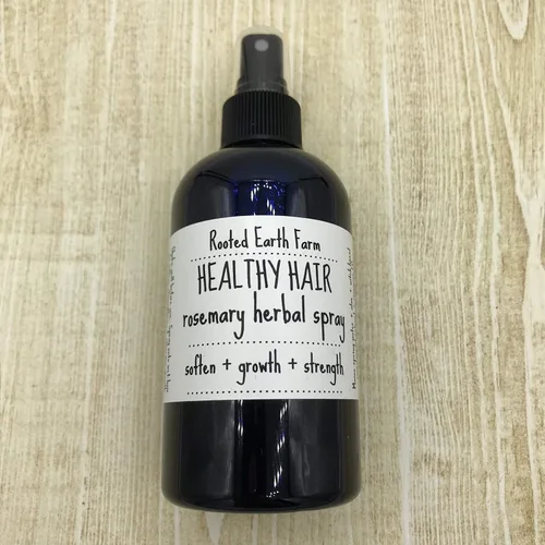 Vista 4 de Spray de romero para cabello saludable, acondicionador sin enjuague, cabello suave, infundido con hierbas