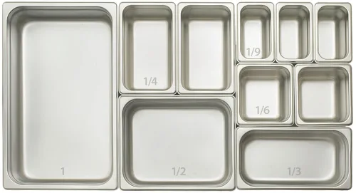 Vista 4 de Winco Bandeja de vapor antiatascos, 1/6 por 4 pulgadas, peso estándar