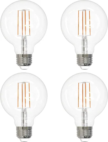 Vista 11 de Sunlite 81124 Bombilla LED G25 Edison Globo, 8.5 vatios (100 W = ), base E26 media, 800 lúmenes, regulable, vidrio transparente, filamento largo