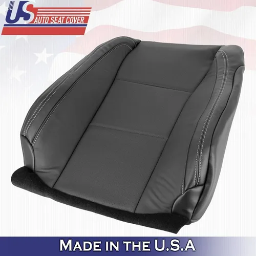Vista 5 de U.S.AutoSeatCover 2015 para Ford F150 Lariat Driver & Passenger Top Perf Fundas de asiento de cuero negro