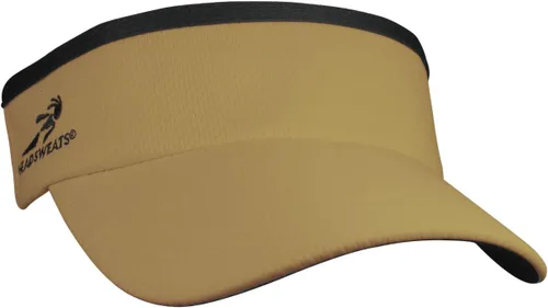 Vista 10 de Headsweats Visera solar unisex para adultos, ligera, rendimiento Negro