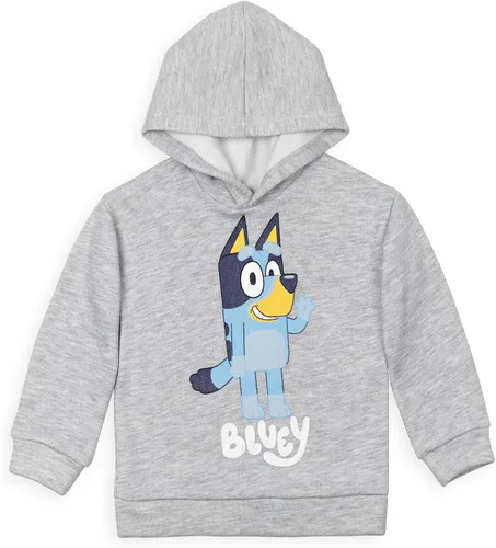 Vista 3 de Conjunto de sudadera con capucha y pantalones de forro polar Bluey para niños pequeños de tamaños 2T a 7-8
