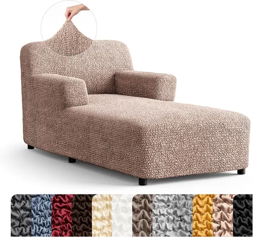 Vista 13 de PAULATO BY GA.I.CO. Funda para Silla de Tumbona Sin Brazos - Funda Deslizante para Silla de Tumbona - Funda para Sofá de Salón - Fundas Deslizantes