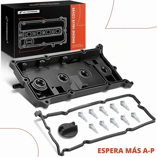 Vista 9 de Kit de cubierta de válvulas de motor A-Premium, con tapa de llenado de aceite y pernos y junta, compatible con Nissan Altima 2002-2006, Sentra