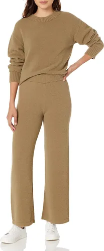 Vista 3 de The Drop Suéter de cuello redondo esencial súper suave Carter para mujer