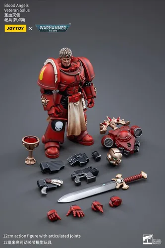 Vista 7 de JOYTOY 1/18 Warhammer 40,000 Ángeles de Sangre Salus Veterano