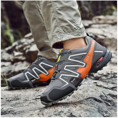 Vista 6 de YSHUIAN Zapatos deportivos de verano zapatos casuales de senderismo de moda transpirables antideslizantes para hombre talla grande