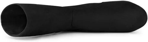 Vista 5 de Allegra K Botines plegables con tacón de bloque y punta redondeada para mujer