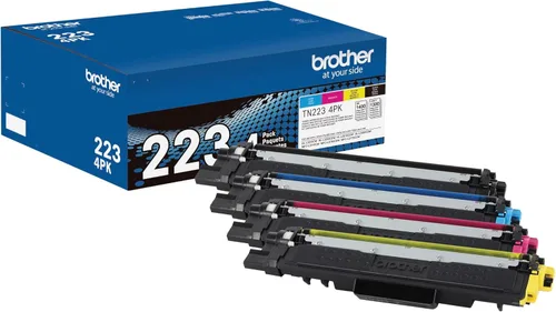 Vista 15 de Brother Genuino TN227, TN227BK, Cartucho de Tóner de Alto Rendimiento, Tóner Negro de Repuesto, Rendimiento de Página de Hasta 3,000 Páginas