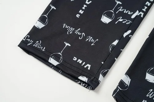 Vista 7 de YIJIU Conjunto de pijama de manga larga y pantalones para mujer, estampado de panda