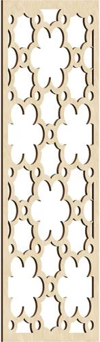 Vista 177 de 9 3/8"W x 24 3/8"H x 1/4"T Southgate Decorativos Paneles De Pared De Madera Calado, Abedul