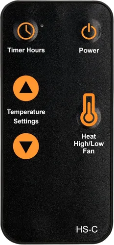 Vista 8 de Compatible con estufa eléctrica de sobretensión de calor, calentador de estufa eléctrica de control remoto por infrarrojos, torre de alimentación