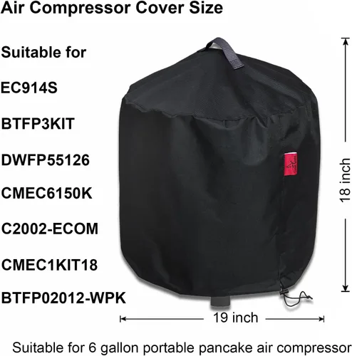 Vista 6 de DEWALT - Compresor de aire negro impermeable, duradero 600D resistente compresores de aire con asa, apto para artesanos, Porter-cable, compresor