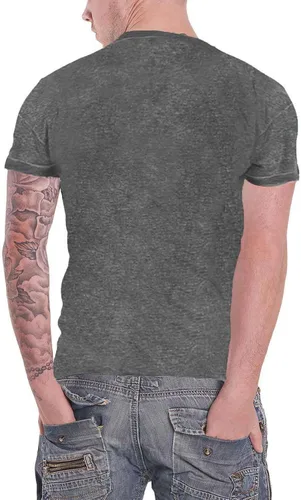 Vista 2 de Bob Dylan T Shirt Curry Hicks Cage Logo oficial para hombre gris carbón Burn Out