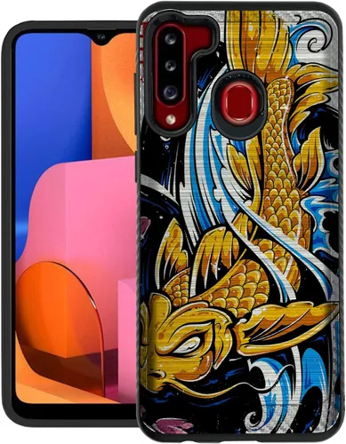 Vista 17 de CasesOnDeck - Funda de agarre compatible con Samsung Galaxy A21 y A21 [blindaje cepillado] Funda delgada y resistente, color negro mate
