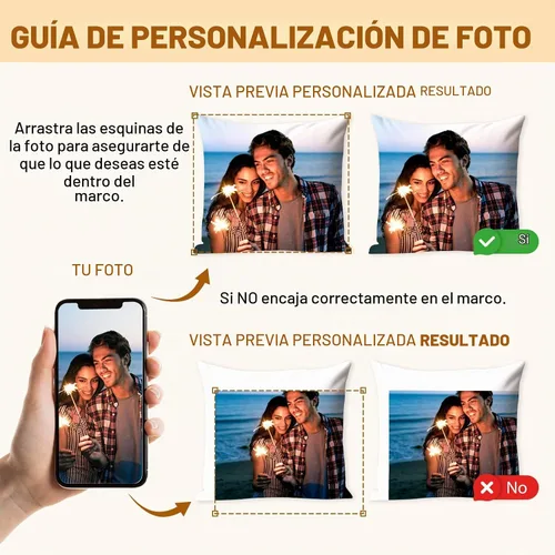Vista 3 de Almohada personalizada con relleno, almohadas personalizadas con texto de imagen, impresión de doble cara 5 tamaños y 10 colores, almohada 1 Foto