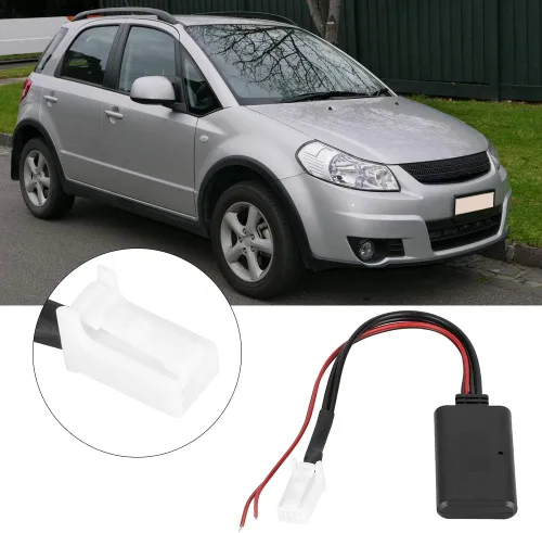 Vista 4 de KIMISS Receptor de música Bluetooth 4.0 Bluetooth Receptor de música inalámbrico portátil Cable auxiliar estéreo para Suzuki SX4 2007-2010