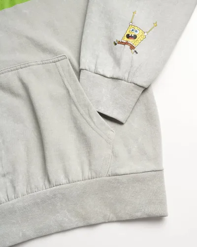 Vista 4 de Nickelodeon Mens SpongeBob and Patrick Fleece Sweatshirt Men and Womens Unisex Pullover Hoodie (Size S-XL)