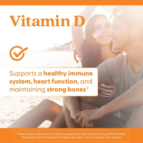 Vista 7 de Doctor's Best Vitamina D3 5000UI, sin OGM, sin gluten y soja, regula la función inmunitaria, favorece huesos saludables, blanco, sin sabor, 180