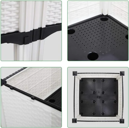 Vista 9 de Knocbel Kit de cama de jardín elevada de 4 piezas, costura libre de plástico elevado con riego automático, soporte para interior y exterior, patio