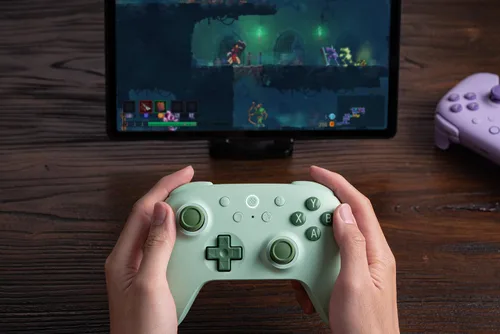 Vista 9 de 8Bitdo Ultimate 2C Hall Effect Joysticks and Hall Triggers Wireless Controller for Windows PC and Android, with Remappable L4/R4 Bumpers, Turbo