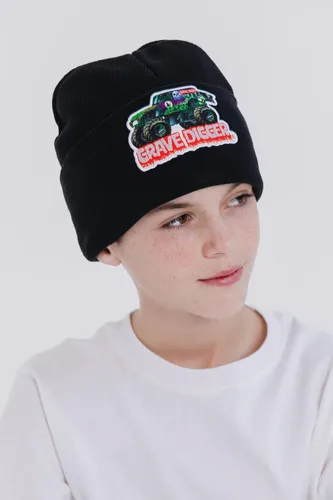Vista 2 de Monster Jam Grave Digger El Toro Loco Monster Truck Megalodon - Gorro de invierno