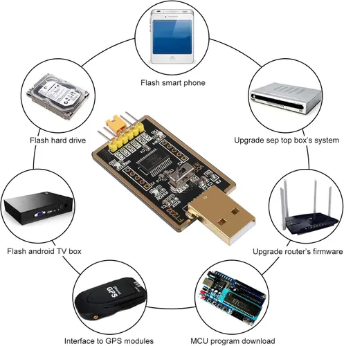 Vista 6 de FT232RL Adaptador USB a TTL para proyectos de desarrollo, módulo convertidor USB a serie con UART USB FTDI original compatible con Windows