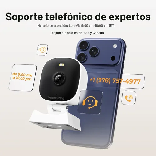 Vista 3 de Cámaras 2K para seguridad del hogar, interior/exterior para monitoreo de bebés/ancianos/mascotas con aplicación de teléfono, Plug & Play, visión