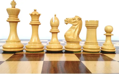 Vista 2 de RoyalChessMall - Juego de piezas de ajedrez de madera con peso Pro Staunton de 4.1 pulgadas, madera de ebonizado, 4 reinas