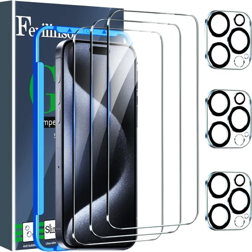 Vista 19 de Ferilinso [Instalación Automática de Polvo] Pack de 3 Protectores de Pantalla de Privacidad para Google Pixel 10 Pro XL, Accesorios Compatibles